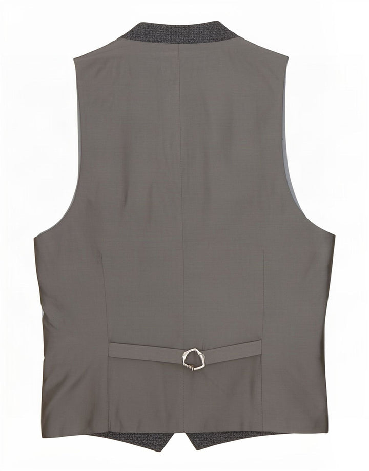 Dkny Mens Slim Fit Waistcoat UK 38 Medium Grey Wool