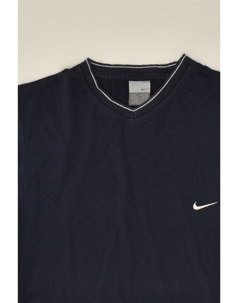 NIKE Mens T-Shirt Top Medium Navy Blue Cotton Vintage Nike and Second-Hand Nike from Messina Hembry 