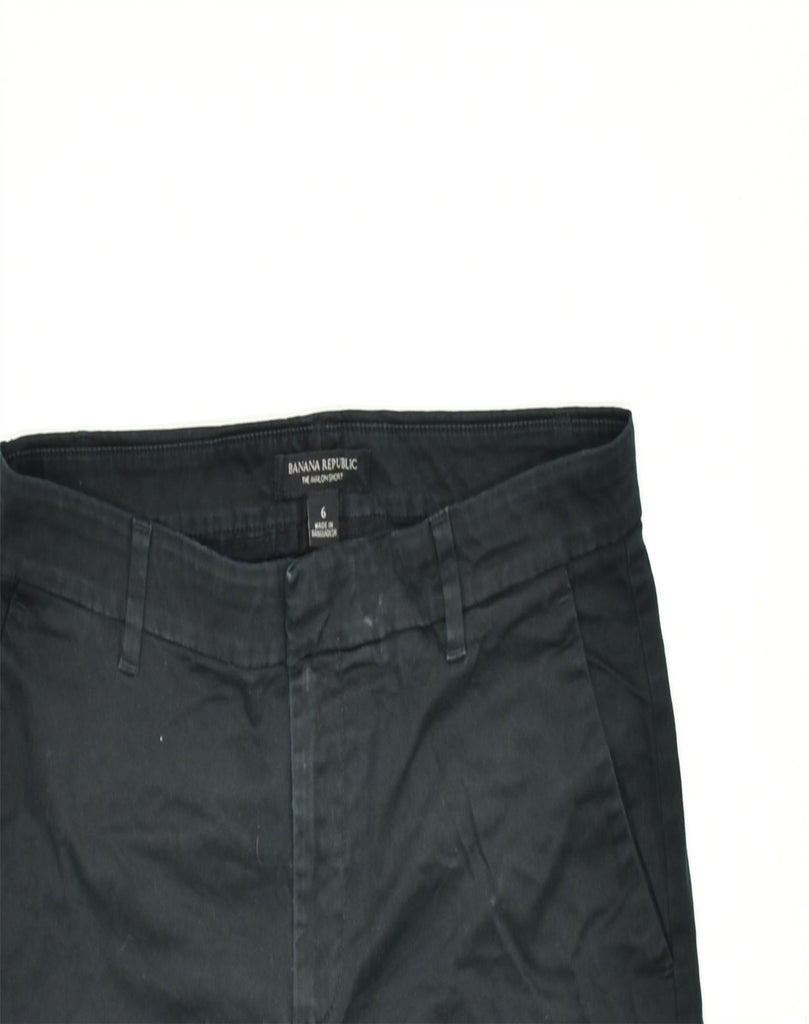 BANANA REPUBLIC Womens Chino Shorts US 6 Medium W34 Black Cotton | Vintage | Thrift | Second-Hand | Used Clothing | Messina Hembry 