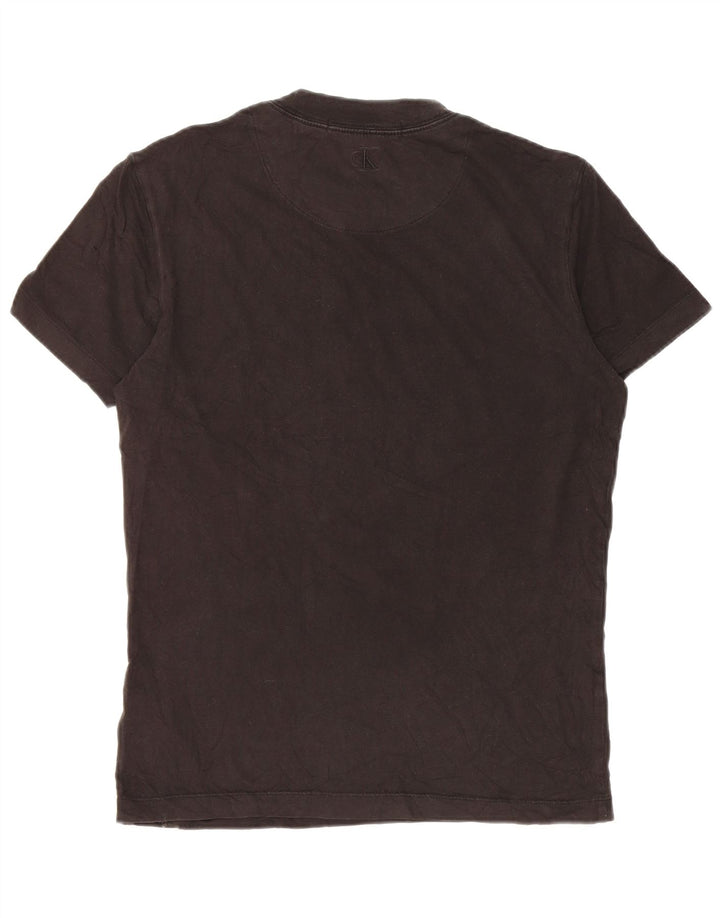 Calvin Klein Jeans Mens T-Shirt Top Medium Black Cotton