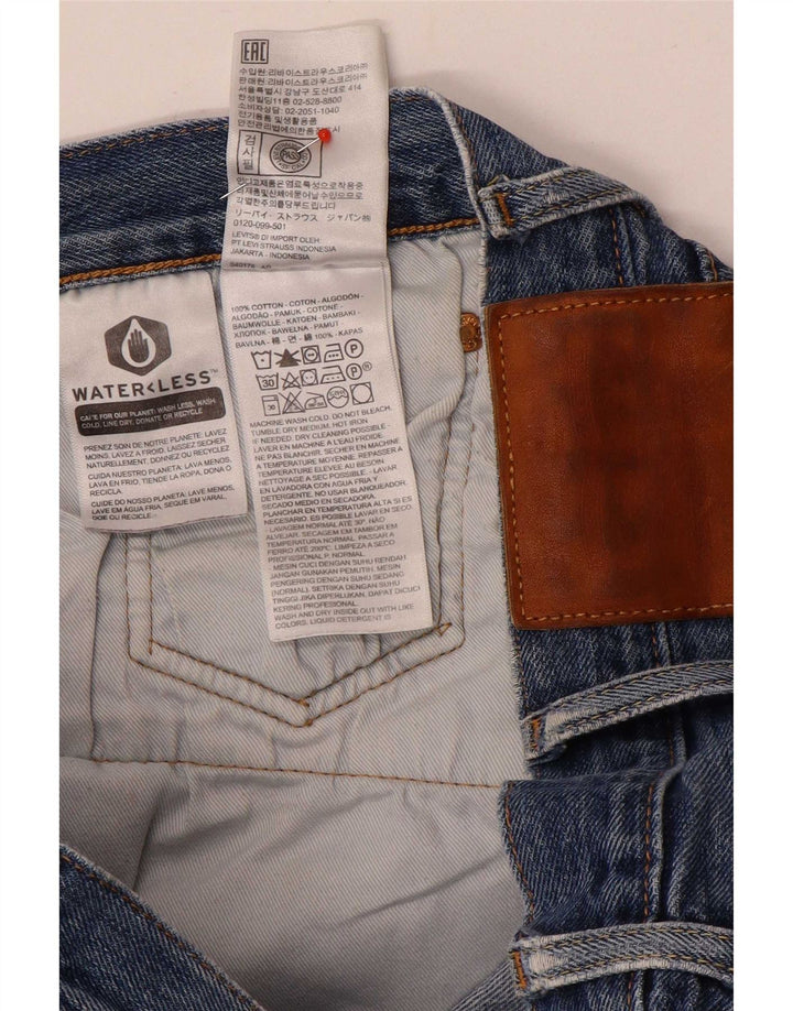 Levi's Mens Straight Jeans W40 L32 Blue Cotton