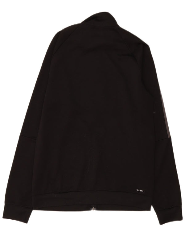 Adidas Mens Climalite Tracksuit Top Jacket UK 40/42 Medium Black Polyester