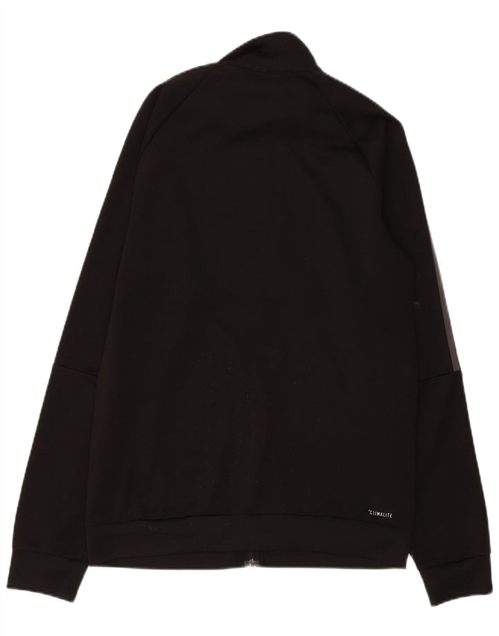 Adidas Mens Climalite Tracksuit Top Jacket UK 40/42 Medium Black Polyester