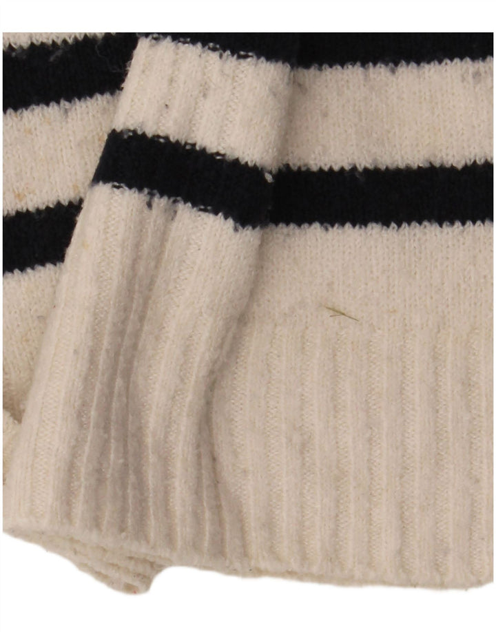 Marks & Spencer Womens Crew Neck Jumper Sweater UK 14 Medium Off White