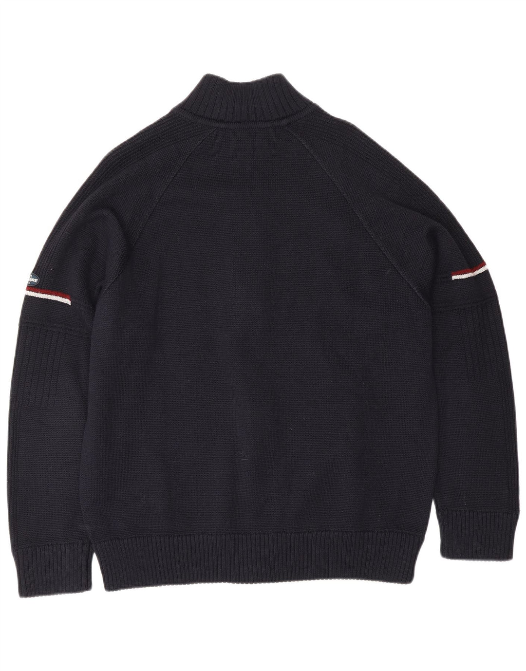 Navigare Mens Cardigan Sweater Large Navy Blue Wool