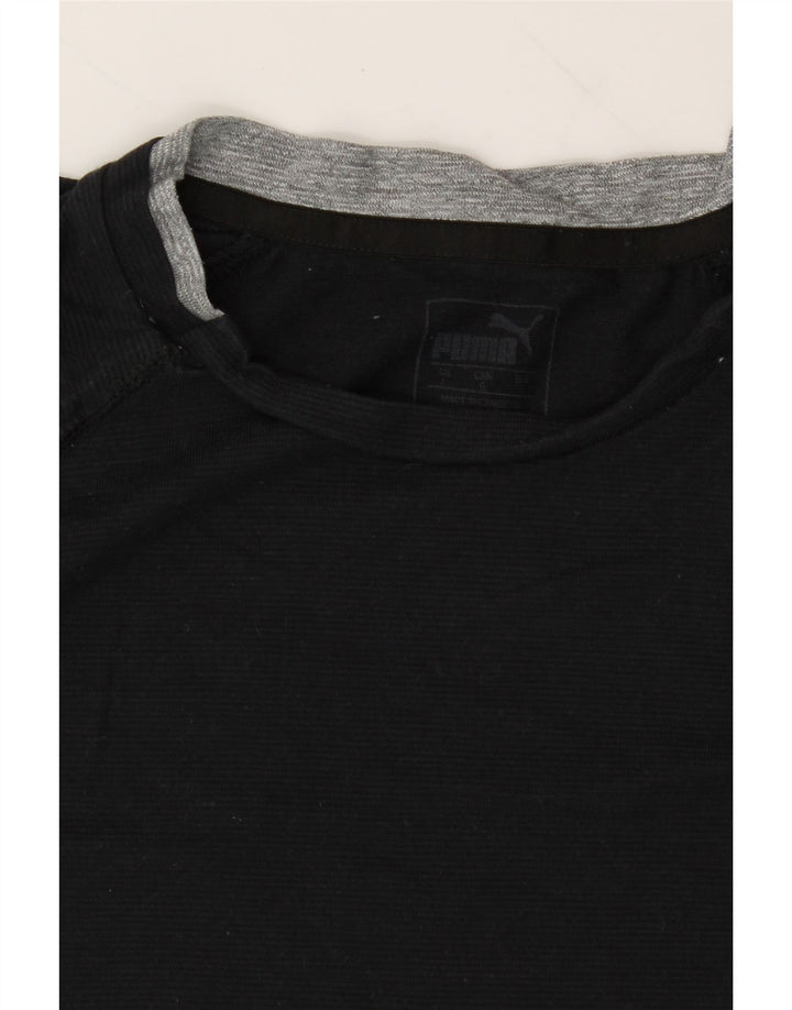 PUMA Mens T-Shirt Top Large Black Cotton Vintage Puma and Second-Hand Puma from Messina Hembry 