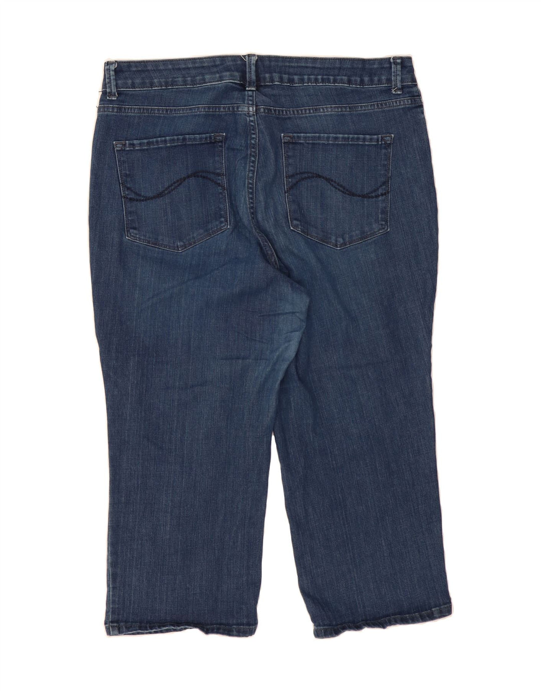 LEE Womens Curvy Fit Capri Jeans US 16 2XL W38 L21 Blue Vintage Lee and Second-Hand Lee from Messina Hembry 
