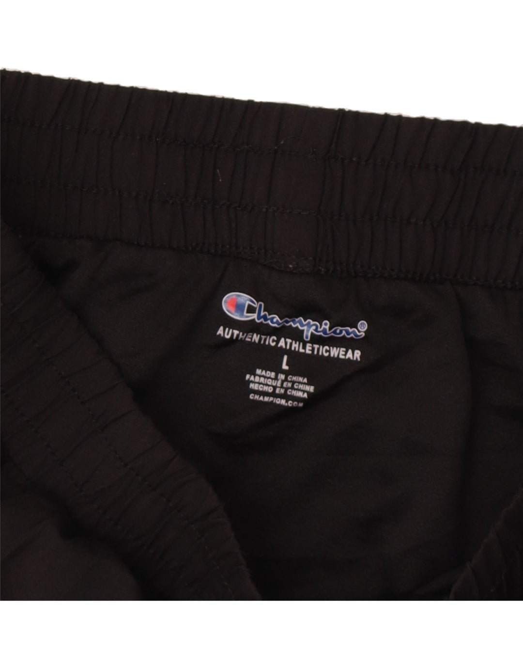 CHAMPION Girls Sport Shorts 11-12 Years Large  Black Polyester Vintage Champion and Second-Hand Champion from Messina Hembry 