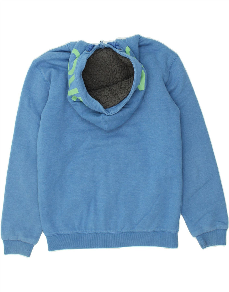 QUIKSILVER Boys Zip Hoodie Sweater 11-12 Years Medium Blue Cotton | Vintage Quiksilver | Thrift | Second-Hand Quiksilver | Used Clothing | Messina Hembry 