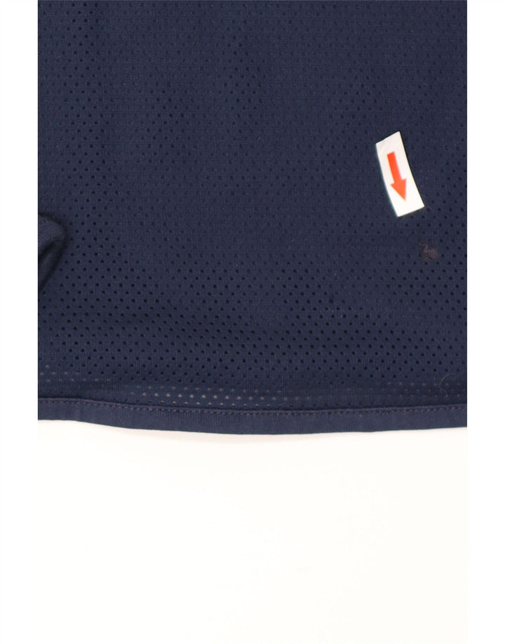 Nike Mens Cor72z Graphic Top Long Sleeve Small Navy Blue Polyester