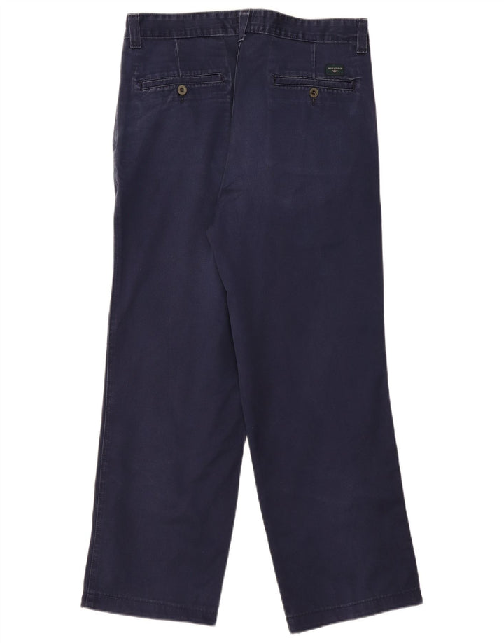 DOCKERS Mens Straight Chino Trousers W34 L28 Navy Blue