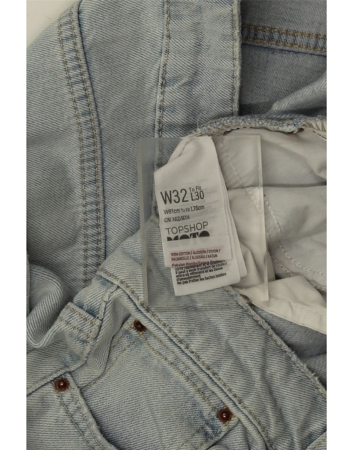 Topshop Womens Tapered Jeans W32 L26 Blue Cotton