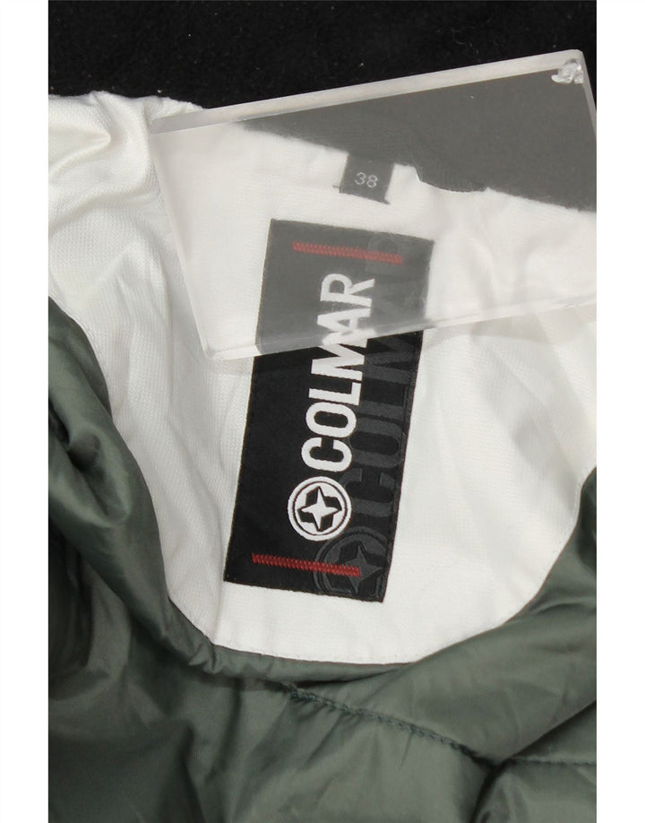 Colmar Womens Hooded Ski Jacket EU 38 Medium White Colourblock