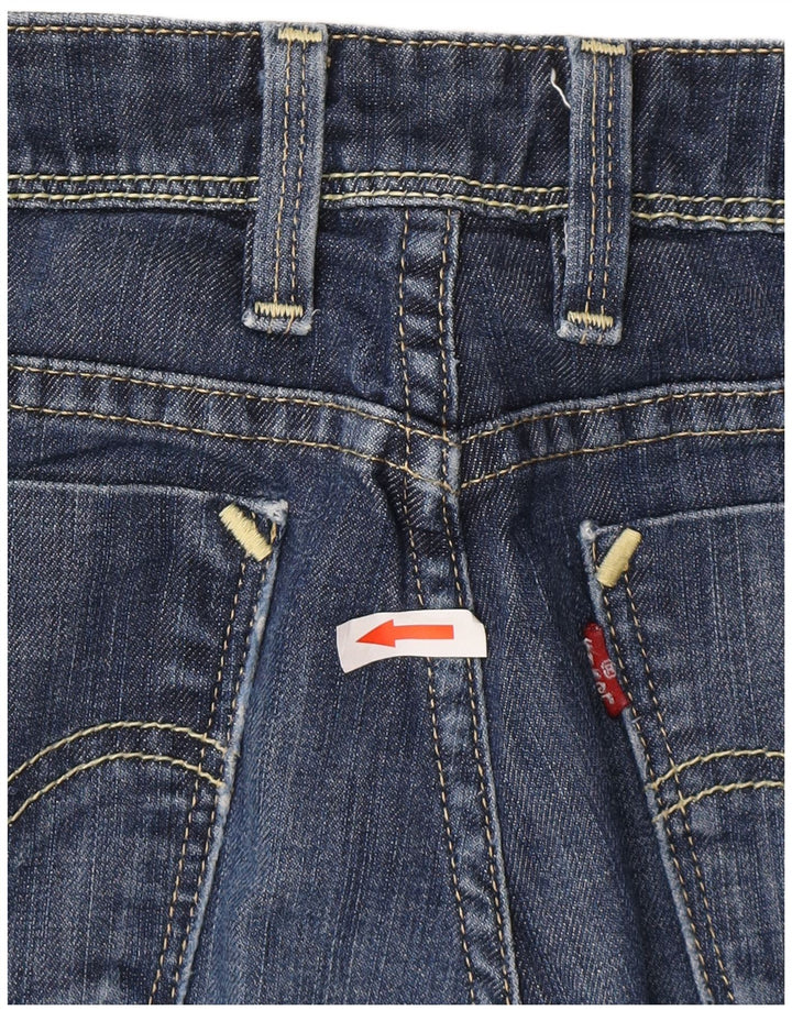 Levi's Womens 627 Straight Jeans W29 L28 Navy Blue Cotton