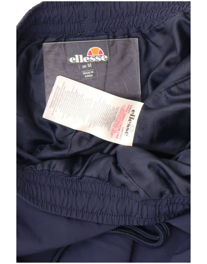Ellesse Mens Tracksuit Trousers Medium Navy Blue Colourblock Polyamide