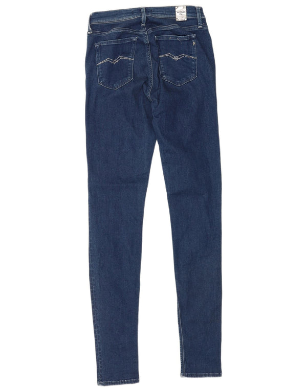 Replay Womens JOI Skinny Jeans W27 L32 Blue Cotton