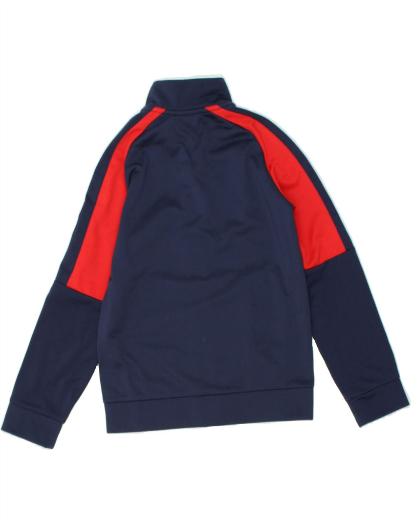 PUMA Boys Graphic Tracksuit Top Jacket 9-10 Years Navy Blue Colourblock | Vintage Puma | Thrift | Second-Hand Puma | Used Clothing | Messina Hembry 