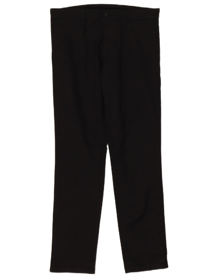 Carhartt Mens Straight Casual Trousers W33 L32 Black Polyester