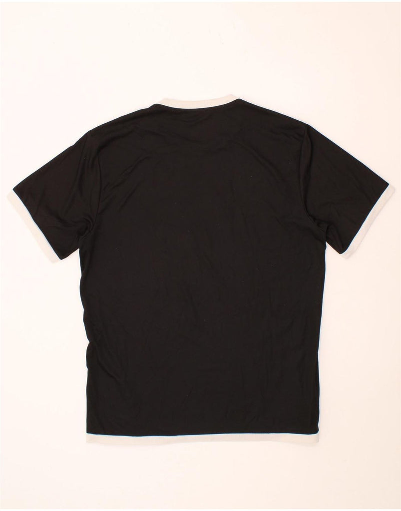 PUMA Mens T-Shirt Top Large Black Colourblock Vintage Puma and Second-Hand Puma from Messina Hembry 