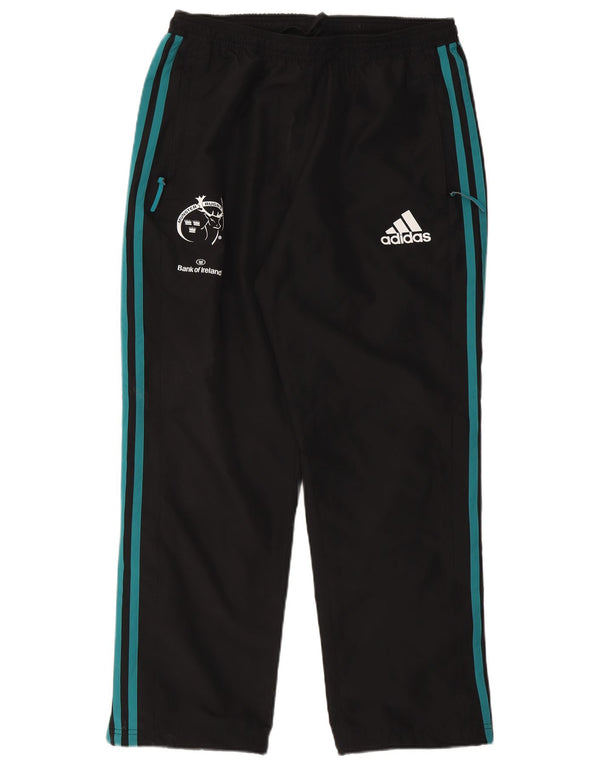 Adidas Mens Munster Rugby Graphic Tracksuit Trousers XL  Black Polyester