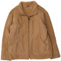 Vintage Mens Bomber Shearling Jacket UK 38 Medium Beige Shearling