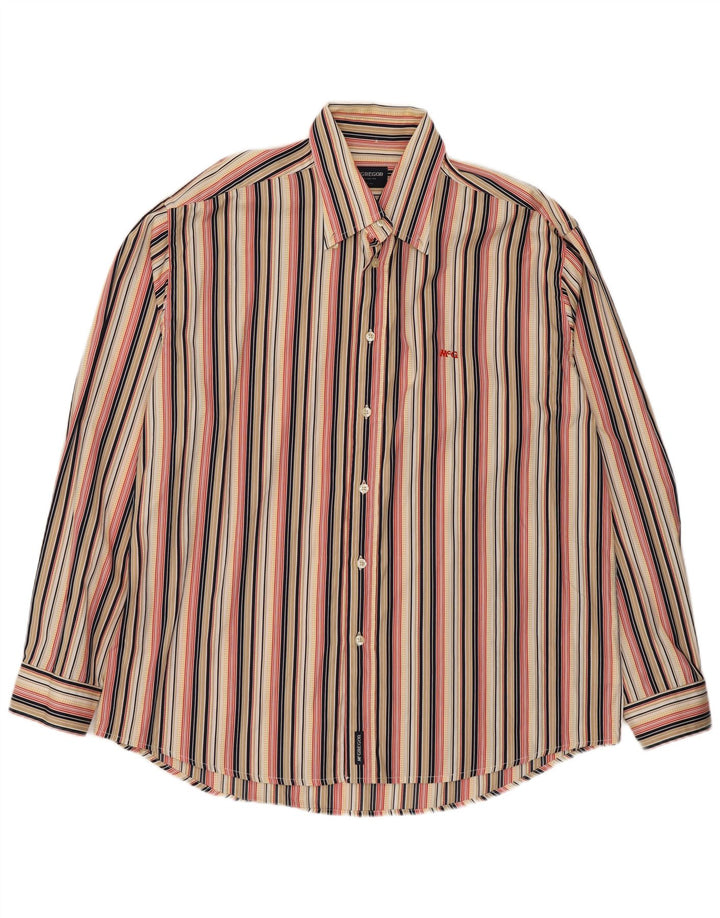 MC Gregor Mens Shirt XL Multicoloured Striped Cotton