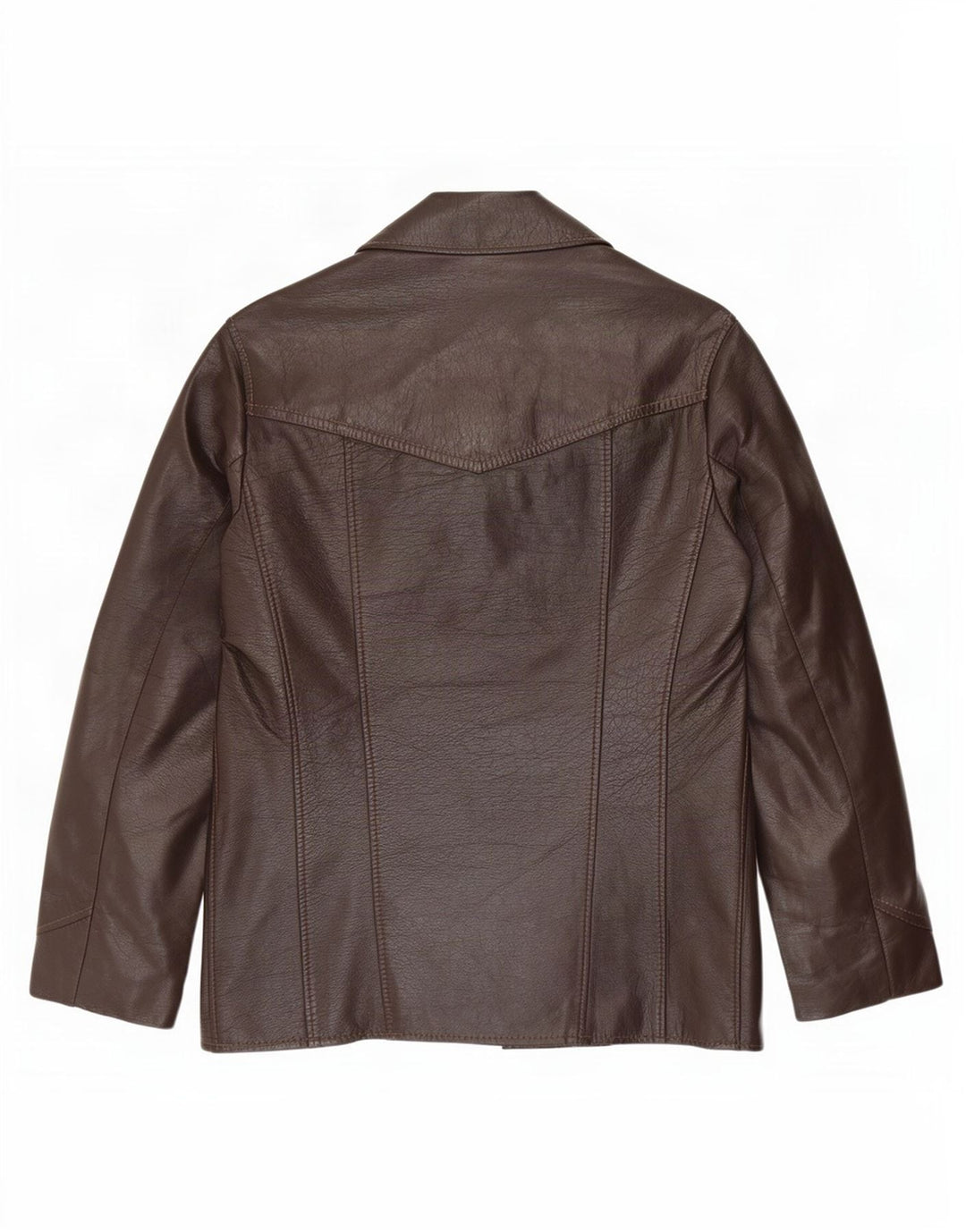 Vintage Mens Leather Jacket UK 36 Small Brown