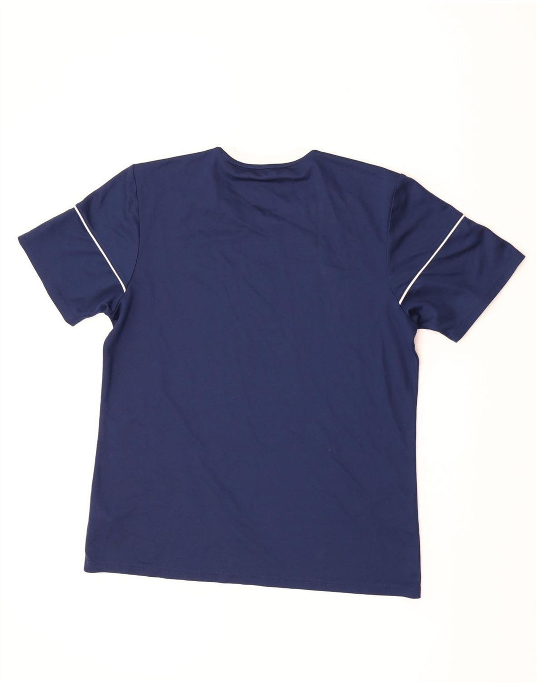 Adidas Mens Climalite T-Shirt Top Large Navy Blue Colourblock Polyester