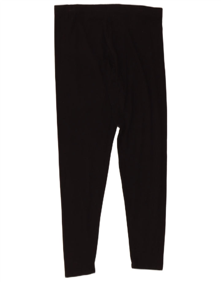 Fat Face Womens Leggings UK 14 Medium Black Cotton