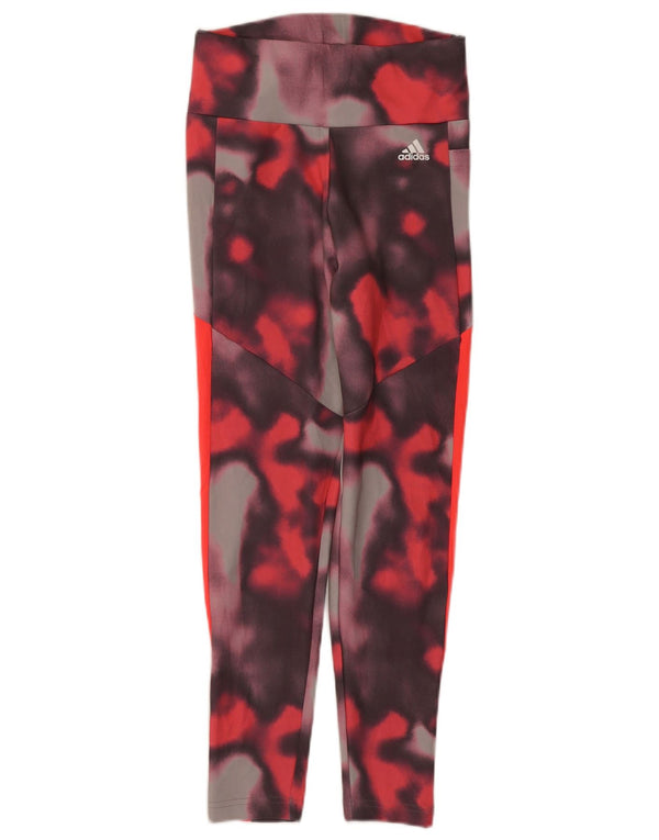 Adidas Womens Aeroready Leggings UK 8/10 Small  Multicoloured Tie Dye