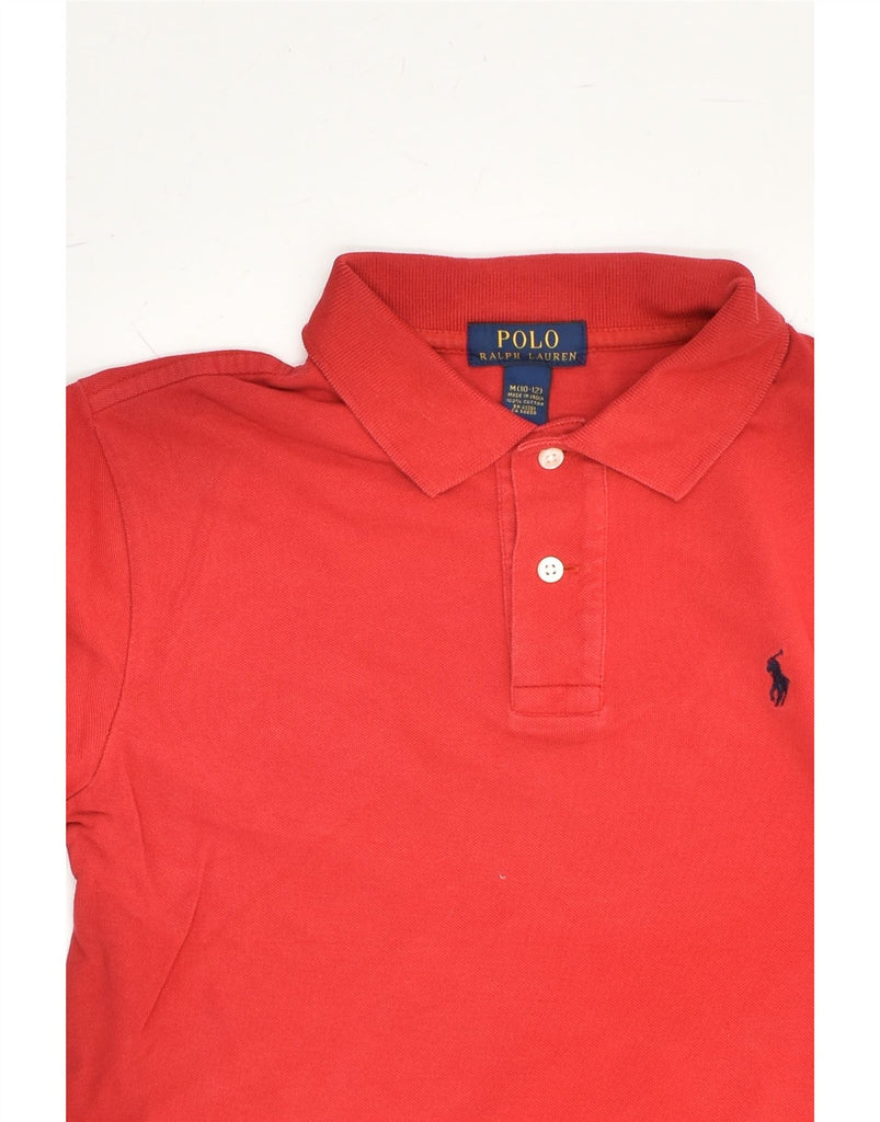 POLO RALPH LAUREN Boys Polo Shirt 10-11 Years Medium  Red Cotton | Vintage Polo Ralph Lauren | Thrift | Second-Hand Polo Ralph Lauren | Used Clothing | Messina Hembry 