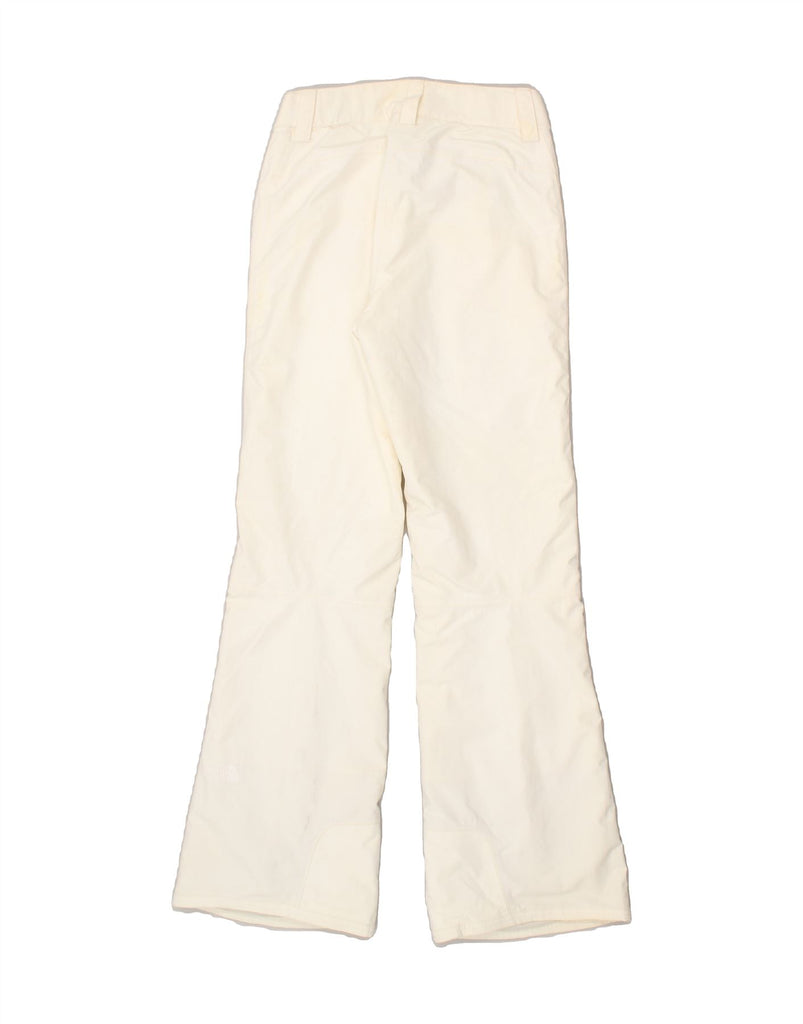 THE NORTH FACE Womens Flare Ski Trousers UK 6 XS  White Polyester | Vintage The North Face | Thrift | Second-Hand The North Face | Used Clothing | Messina Hembry 