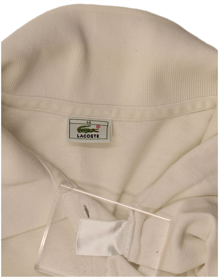 Lacoste Womens Sleeveless Polo Shirt Size 46 XL White