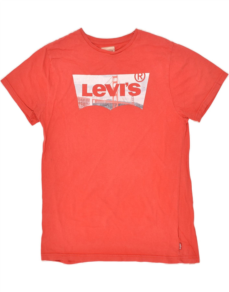 LEVI'S Boys Graphic T-Shirt Top 15-16 Years Red | Vintage Levi's | Thrift | Second-Hand Levi's | Used Clothing | Messina Hembry 