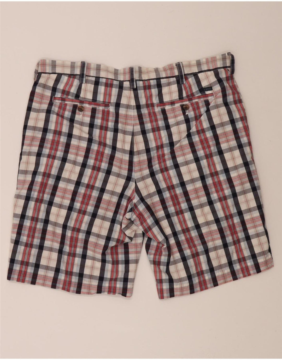IZOD Mens Chino Shorts W40 XL Multicoloured Check Cotton Vintage Izod and Second-Hand Izod from Messina Hembry 