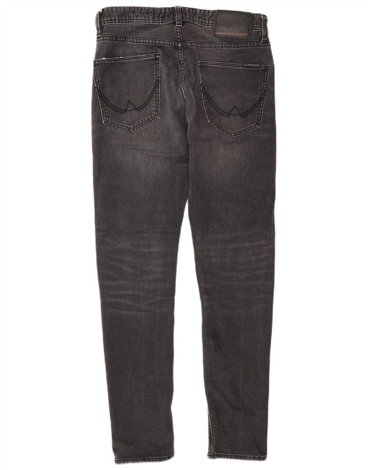 Superdry Mens Slim Tapered Jeans W30 L30 Grey Cotton