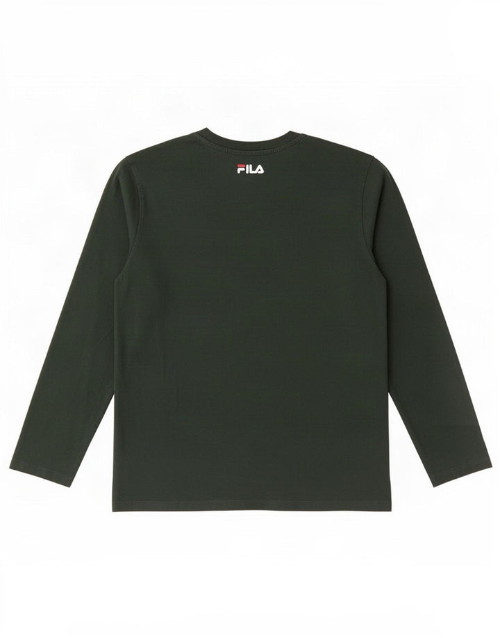 Fila Mens Top Long Sleeve 2XL Green Cotton