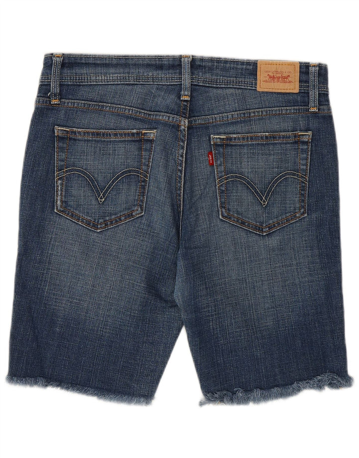 Levi's Womens 518 Low Waist Denim Shorts Size 7 Medium W30 Blue Cotton