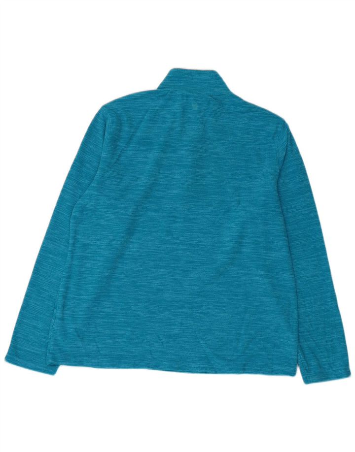 Mountain Warehouse Womens Zip Neck Fleece Jumper UK 18 XL Blue Polyester