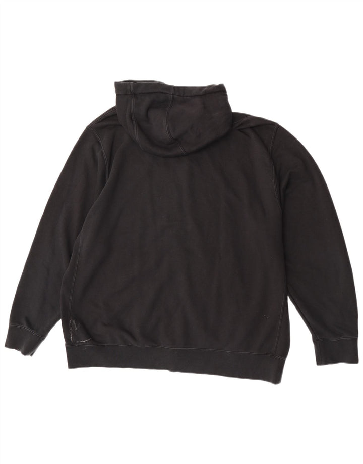 Nike Mens Zip Hoodie Sweater 2XL Black Cotton