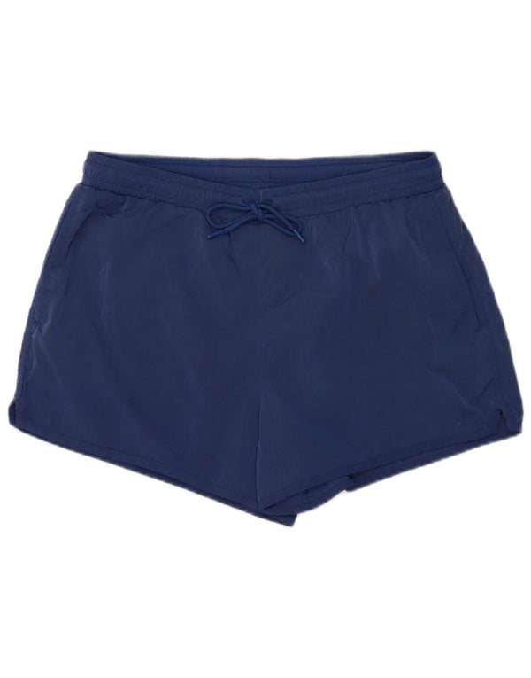 Abercrombie & Fitch Mens Relaxed Fit Sport Shorts Medium  Blue