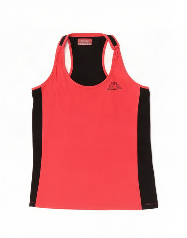 Kappa Girls Vest Top 13-14 Years 2XL Pink Colourblock