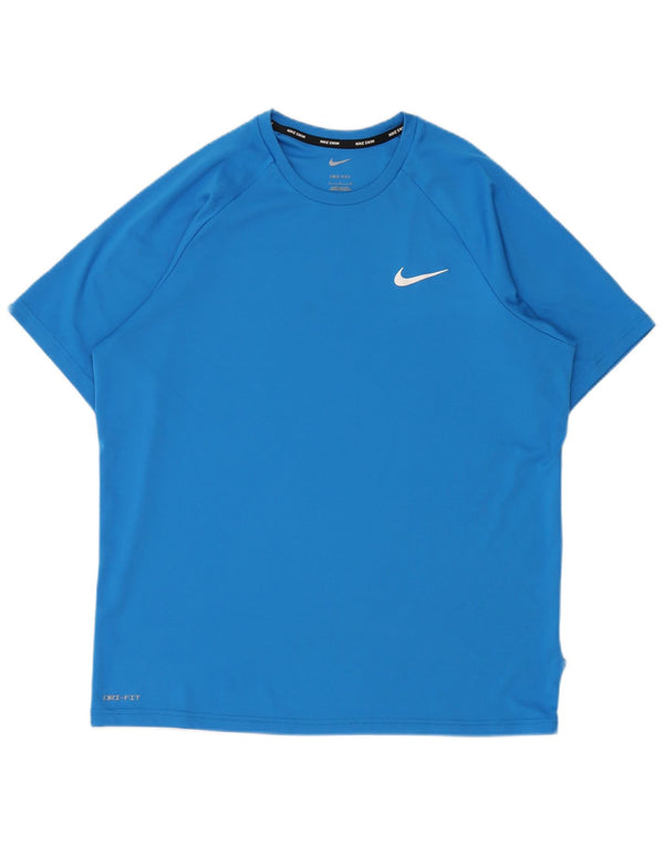 Nike Mens Dri Fit T-Shirt Top Large Blue