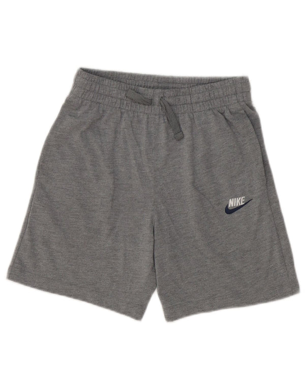Nike Boys Standard Fit Sport Shorts 10-11 Years Medium Grey Cotton