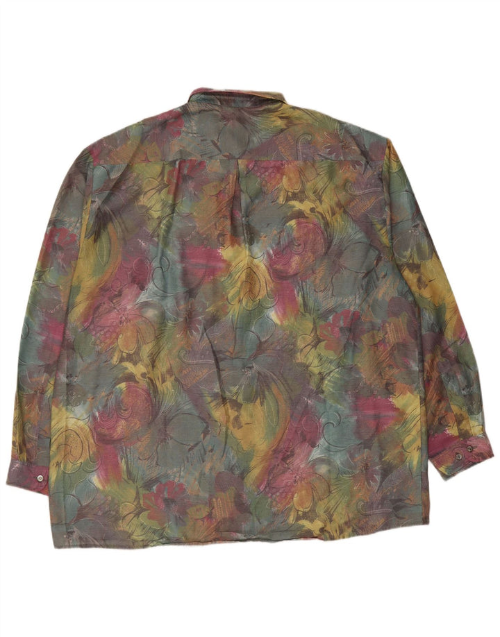 JUPITER Mens Shirt Size 46 2XL Multicoloured Floral