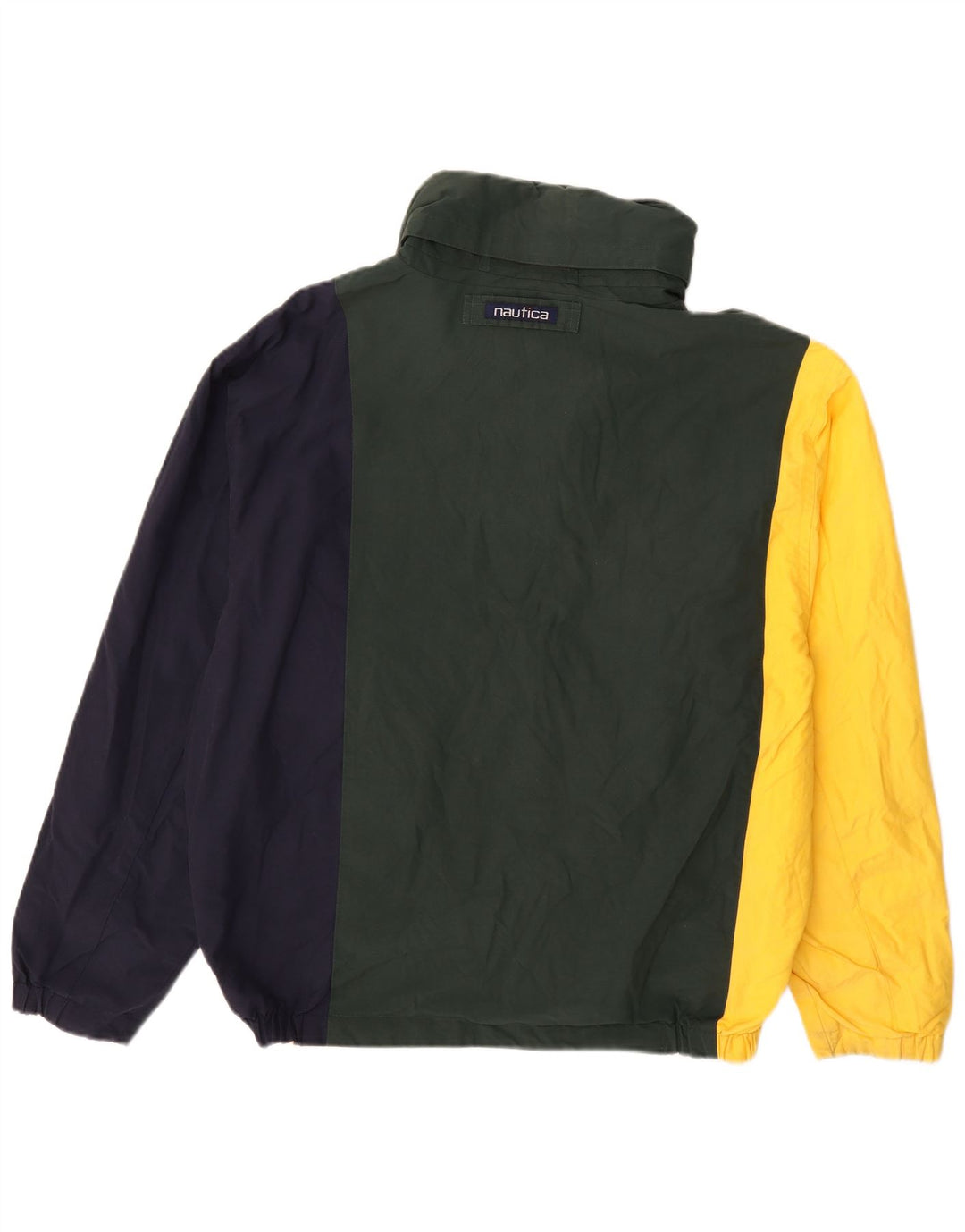 Nautica Mens Reversible Jacket UK 40 Large Multicoloured Colourblock Cotton