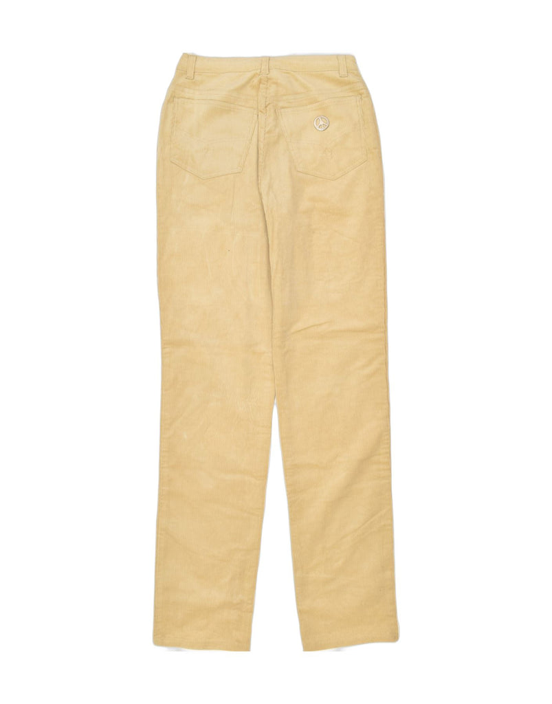 MOSCHINO Girls Straight Corduroy Trousers 15-16 Years W28 L33 Beige Cotton | Vintage | Thrift | Second-Hand | Used Clothing | Messina Hembry 