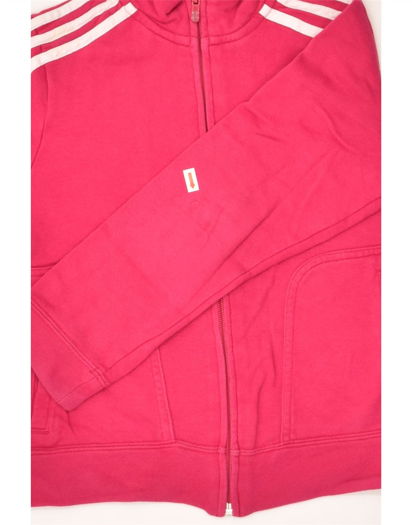 ADIDAS Girls Tracksuit Top Jacket 9-10 Years Pink Cotton | Vintage Adidas | Thrift | Second-Hand Adidas | Used Clothing | Messina Hembry 