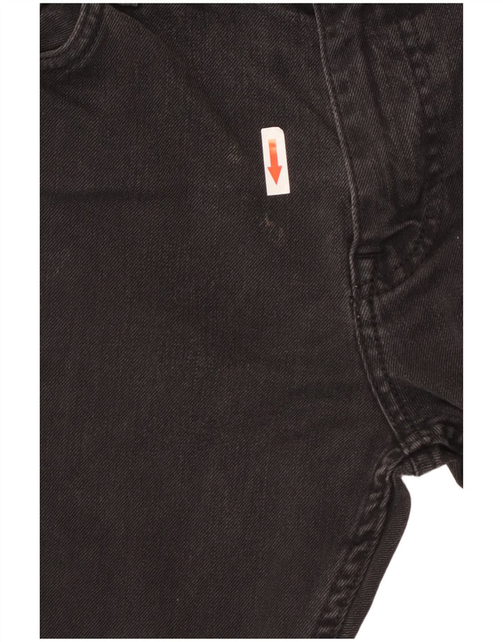HUGO BOSS Womens Delaware Slim Jeans W34 L32  Black Cotton