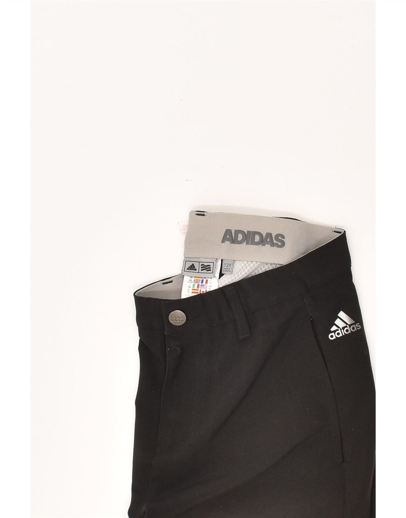 ADIDAS Boys Chino Shorts 11-12 Years W26  Black Polyester | Vintage Adidas | Thrift | Second-Hand Adidas | Used Clothing | Messina Hembry 